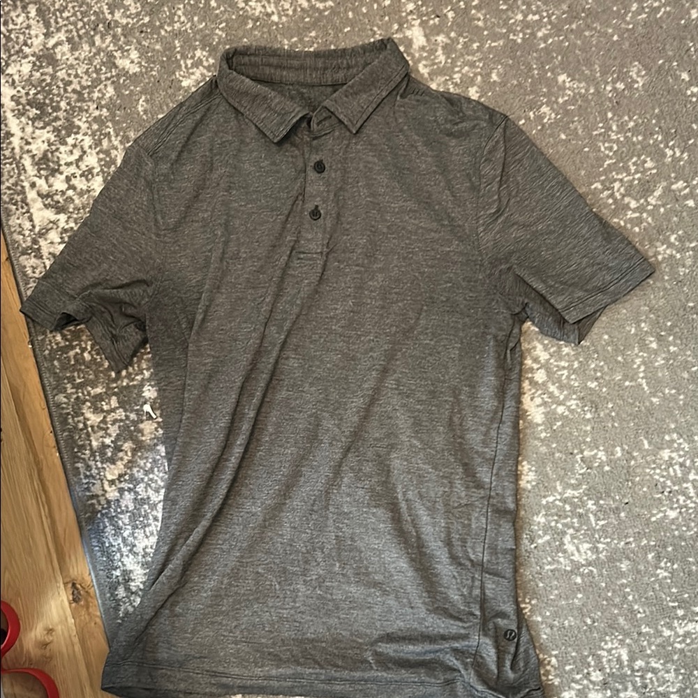 Lululemon Athletica Gray Polo Shirt Modern Fit